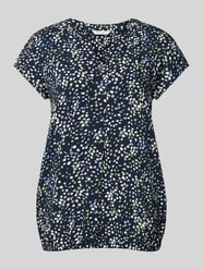 Loose Fit Kurzarmbluse aus reiner Viskose mit Allover-Muster von Tom Tailor - 5