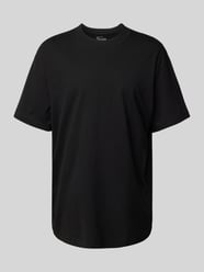 T-shirt o kroju oversized z okrągłym, prążkowanym dekoltem od WEEKDAY - 37