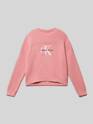 Gebreide pullover met labelstitching van Calvin Klein Jeans - 15