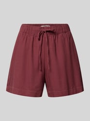 Relaxed Fit Bermudas aus Viskose-Leinen-Mix Modell 'GOA' von ONLY Pink - 34