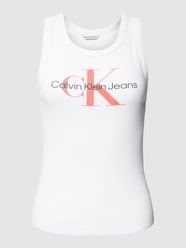 Tanktop mit Logo-Print von Calvin Klein Jeans Weiß - 9