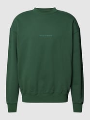 Sweatshirt mit Label-Print Modell 'COLNE' von Pegador Grün - 4