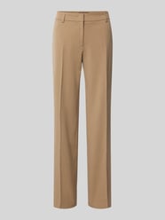 Wide Leg Stoffhose mit Bügelfalten von Christian Berg Woman Selection Braun - 46