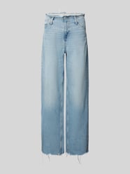 Wide Leg Jeans im Destroyed-Look Modell 'AMAIA' von Mango Blau - 5