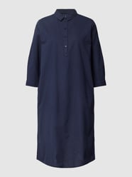 Knielange linnen jurk met knoopsluiting van Milano Italy - 37