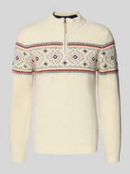 Troyer o kroju regular fit z mieszanki wełny od RAGMAN - 3