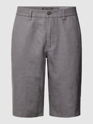 Bermudas aus Leinen mit elastischem Bund Modell 'Reso' von Marc O'Polo Grau - 14