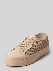 Low Top Sneaker mit Plateau-Sohle von CK Calvin Klein Beige - 22