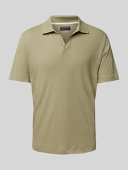 Regular Fit Poloshirt aus Baumwoll-Leinen-Mix von Marc O'Polo - 11