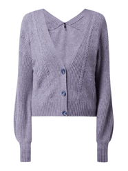 Cropped Cardigan aus Viskosemischung Modell 'Katja' von Only Blau / Türkis - 46