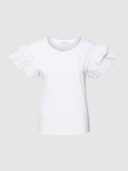 T-shirt met volantmouwen van Liu Jo White Wit - 46