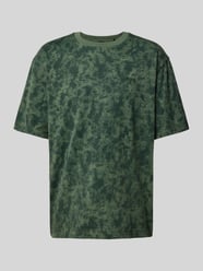 T-Shirt mit Label-Stitching von BOSS Orange Grün - 33