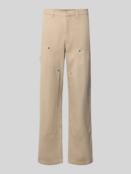 Straight Fit Jeans mit Beintaschen von Wood Wood Beige - 21