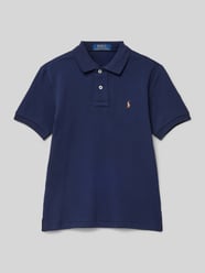 T-Shirt mit Polokragen von Polo Ralph Lauren Teens Blau - 8