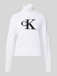 Sweter z dzianiny z golfem model ‘CHENILLE’ od Calvin Klein Jeans - 20