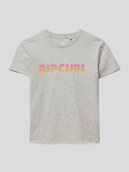 T-shirt met labelprint van Rip Curl Grijs / zwart - 44
