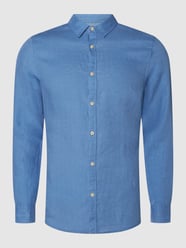 Regular fit linnen overhemd van Scotch & Soda Blauw / turquoise - 20