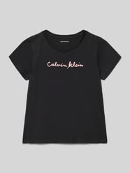 męski t-shirt o kroju regular fit z czystej bawełny od Calvin Klein Jeans - 27