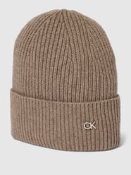 Beanie met labeldetail van CK Calvin Klein Bruin - 39