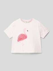 T-Shirt mit Motiv-Print Modell 'flamii' von Mango Rosa - 45
