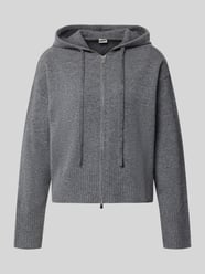 Strickjacke aus reiner Lanawolle mit Zweiwege-Reißverschluss von Stefanel - 2