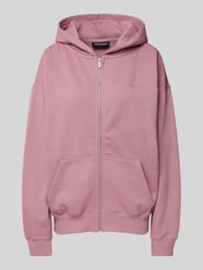 Oversized Sweatjacke mit Kapuze von Pegador Pink - 14