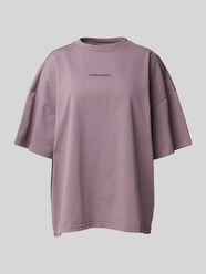 Oversized T-Shirt mit Label-Print von Pegador Pink - 34