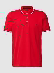 Poloshirt mit Label-Patch von Christian Berg Men Rot - 45