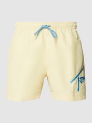 Badehose mit Label-Print von Tommy Jeans Gelb - 3