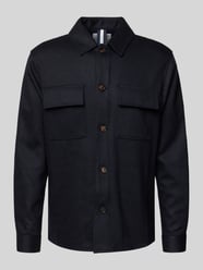 Relaxed fit overhemdjack met borstzakken van Profuomo - 4