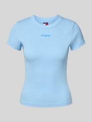 T-shirt o kroju slim fit z prążkowaniem od Tommy Jeans - 27