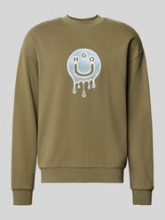 Loose fit sweatshirt van puur katoen, model 'NEWIREX' van Hugo Blue - 3