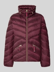 Gewatteerd jack met opstaande kraag en ritszakken van Christian Berg Woman Selection - 34
