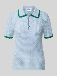 Slim Fit Poloshirt in Strick-Optik von Jake*s Casual - 47