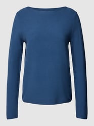 Strickpullover mit U-Boot-Ausschnitt von Marc O'Polo Blau - 44