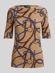 Slim fit t-shirt van katoenmix van Lauren Ralph Lauren - 23