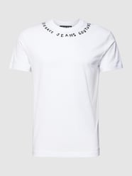 T-Shirt mit Label-Print von Versace Jeans Couture Weiß - 13