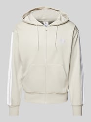 Sweatjacke mit Viskose-Anteil und Label-Stitching von ADIDAS SPORTSWEAR Beige - 34