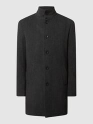 Slim Fit Wollmantel mit herausnehmbarer Steppweste Modell 'Ontario' von Bruun & Stengade Grau - 26