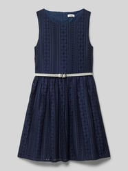 Tailliertes Cocktailkleid mit Struktur-Muster von s.Oliver RED LABEL Blau - 19