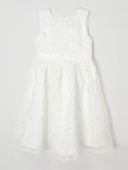 Kleid mit Punktmuster von Happy Girls Weiß - 20