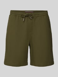 Szorty o kroju regular fit z mieszanki bawełny i elastanu od Tommy Hilfiger - 48