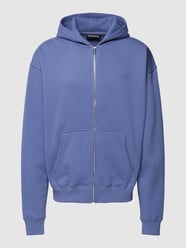 Oversized Sweatjacke mit Kapuze Modell 'Logo' von Pegador Lila - 11