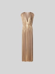 Maxikleid mit Raffungen von Norma Kamali Gold - 15