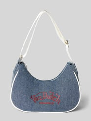 Handtasche mit Ziersteinbesatz Modell 'AMY' von Von Dutch Blau - 7