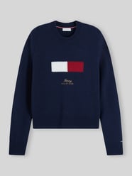 Pullover aus Wolle Kaschmir mit Logo-Intarsie von Tommy Hilfiger - 38