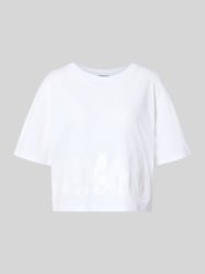 t-shirt z cekinowym obszyciem od Armani Exchange - 24