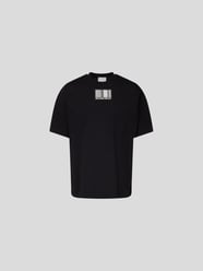 T-Shirt mit Label-Print von VTMNTS Grau / Schwarz - 29