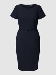 Kokerjurk met all-over motief van Montego Blauw / turquoise - 43