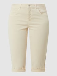 Straight leg capribroek met stretch, model 'Tu' van Angels Wit - 38